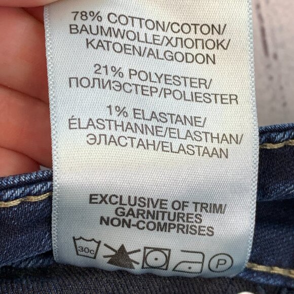 Silver Jeans Suki sz 28 Mid Super Skinny Dark Wash Inseam 30.5" - Picture 13 of 13